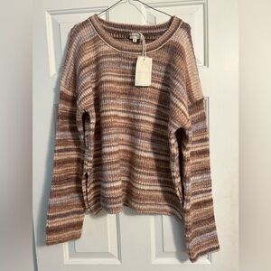 Hem & Thread Multicolor Striped Sweater